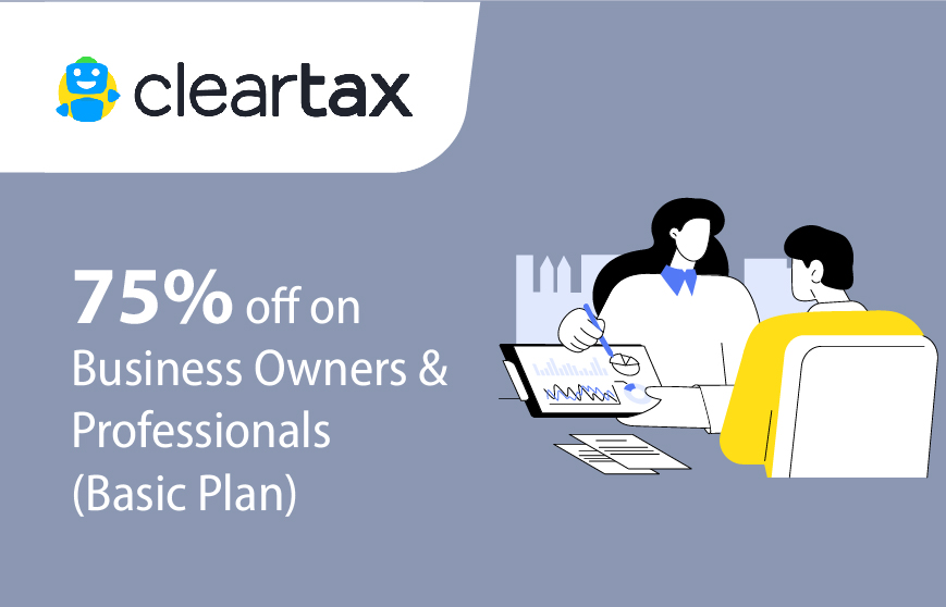 Cleartax – Basic Plan – 75% Off