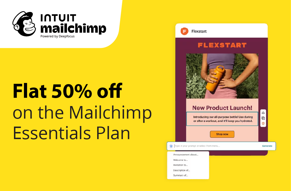 Mailchimp- Powered by Deepfocus